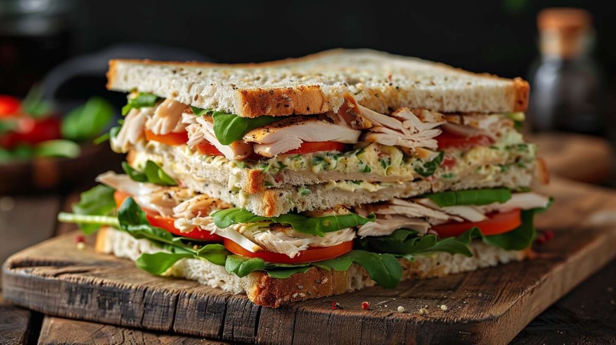 Le club sandwich au poulet : une recette fraîche et gourmande