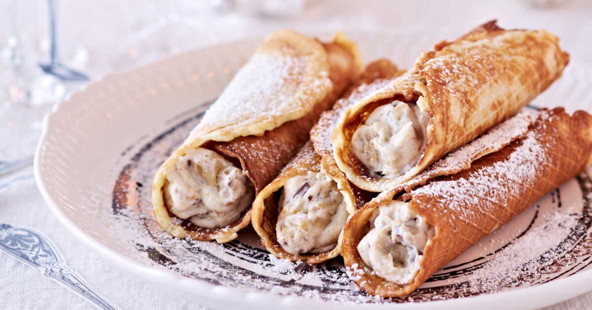 Cannoli à la mousse de marron
