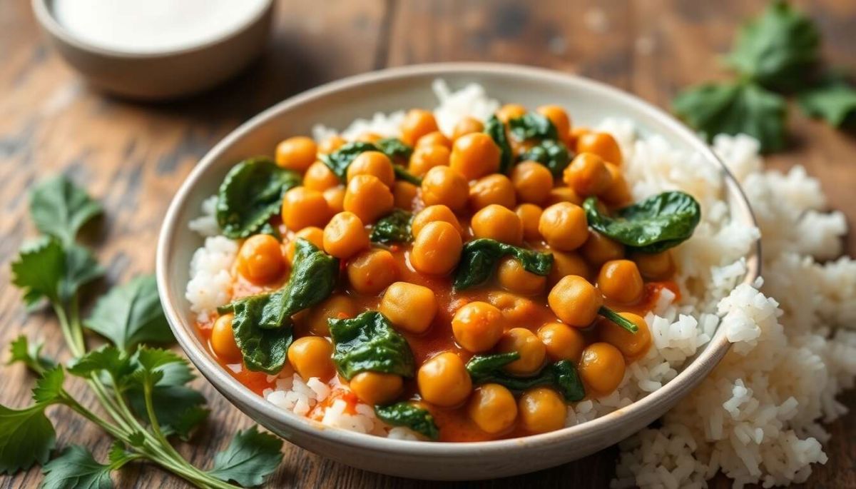 Curry de pois chiche : un délice prêt en un clin d'œil