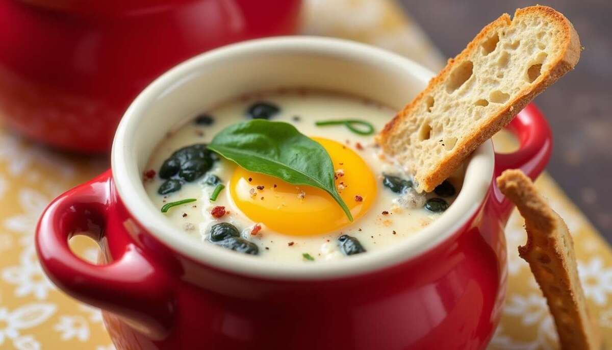 Oeuf cocotte au roquefort : une recette innovante pour l'airfryer