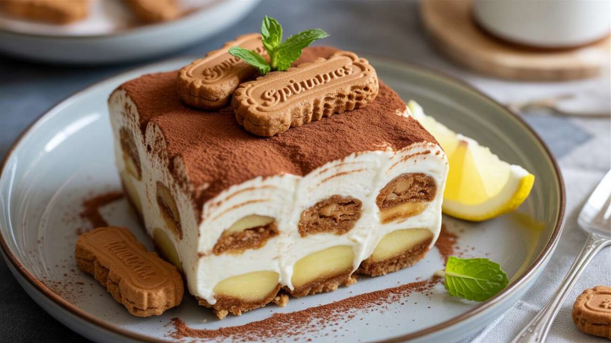 Un tiramisu frais au melon et aux spéculoos pour égayer vos desserts d'été