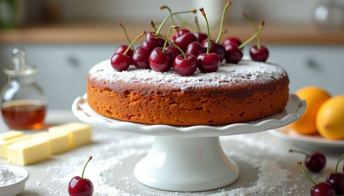 Un régal fruité : le gâteau moelleux aux cerises à découvrir