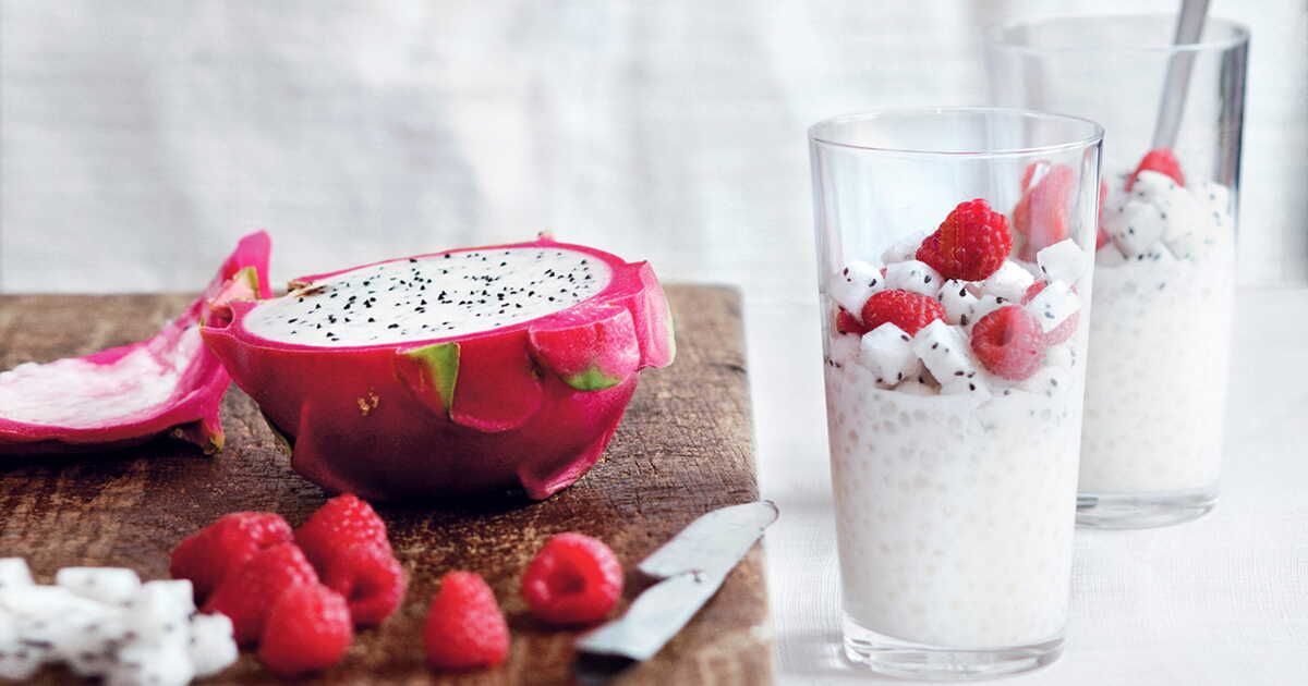 Tapioca au fruit du dragon