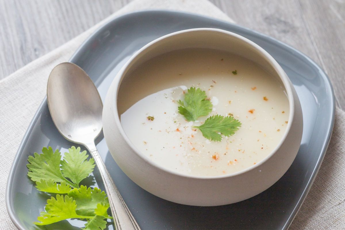 Velouté de panais et topinambour