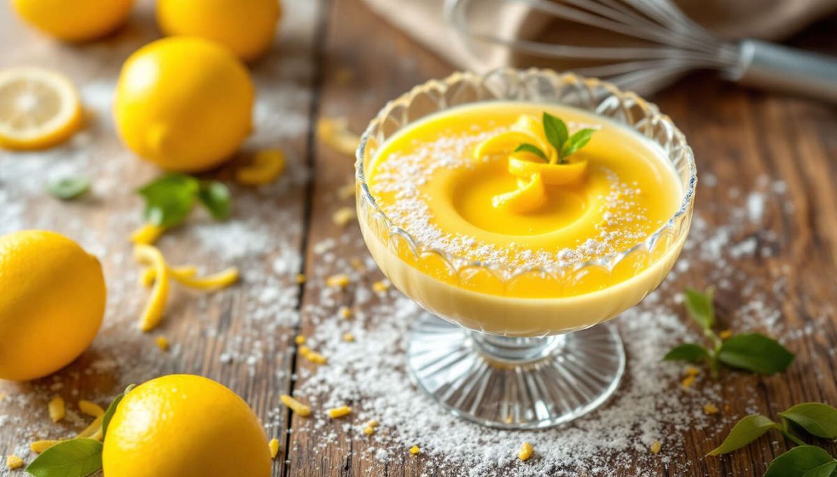 Crème de citron sur panna cotta : recette gourmande et facile