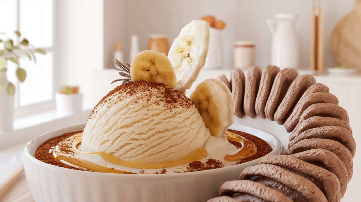 une glace à la banane en un éclair : le plaisir santé en 2 minutes