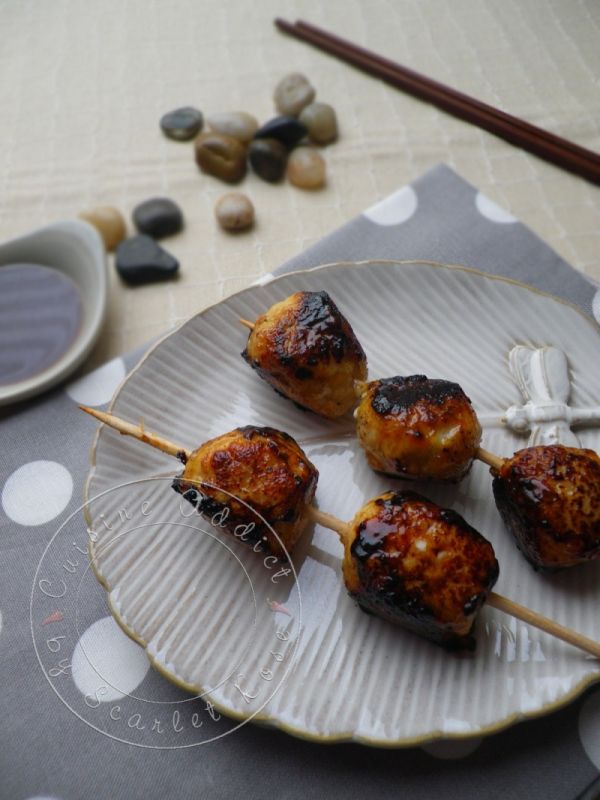 Brochettes de poulet façon yakitori