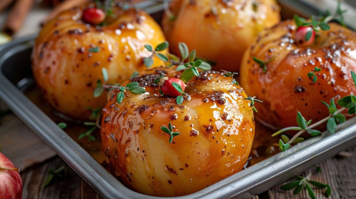 Succombez aux pommes au four caramélisées : un délice à porter de main