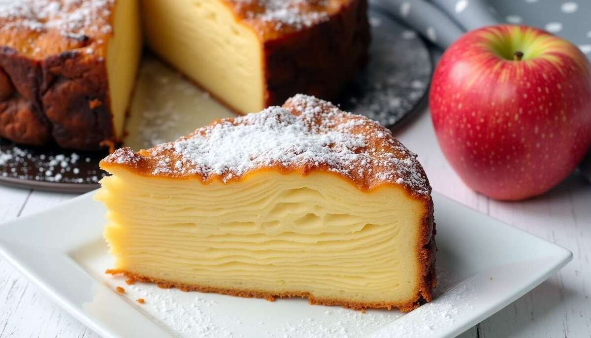 Découvrez le gâteau invisible aux pommes : un dessert à couper le souffle