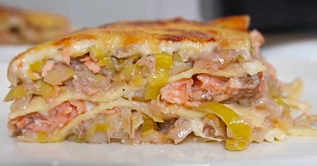 Des lasagnes au saumon et poireaux pour réchauffer vos soirées d'hiver