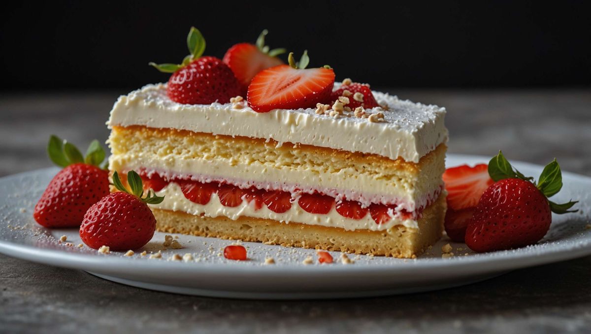 Recette facile de gâteau à la fraise et au mascarpone