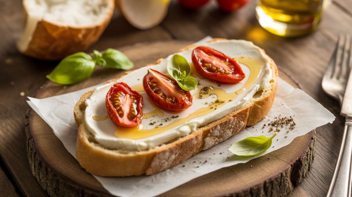 Une tartine printanière au fromage qui ravira vos papilles