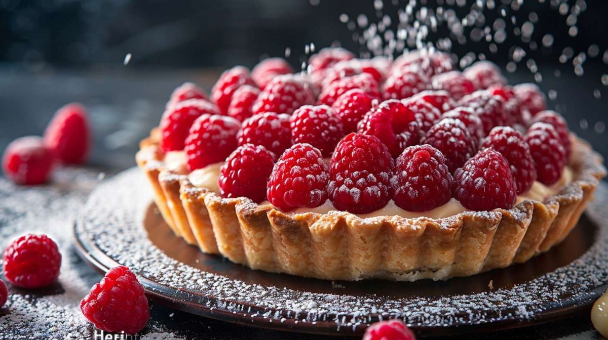 Découvrez la tarte aux framboises en un clin d'œil