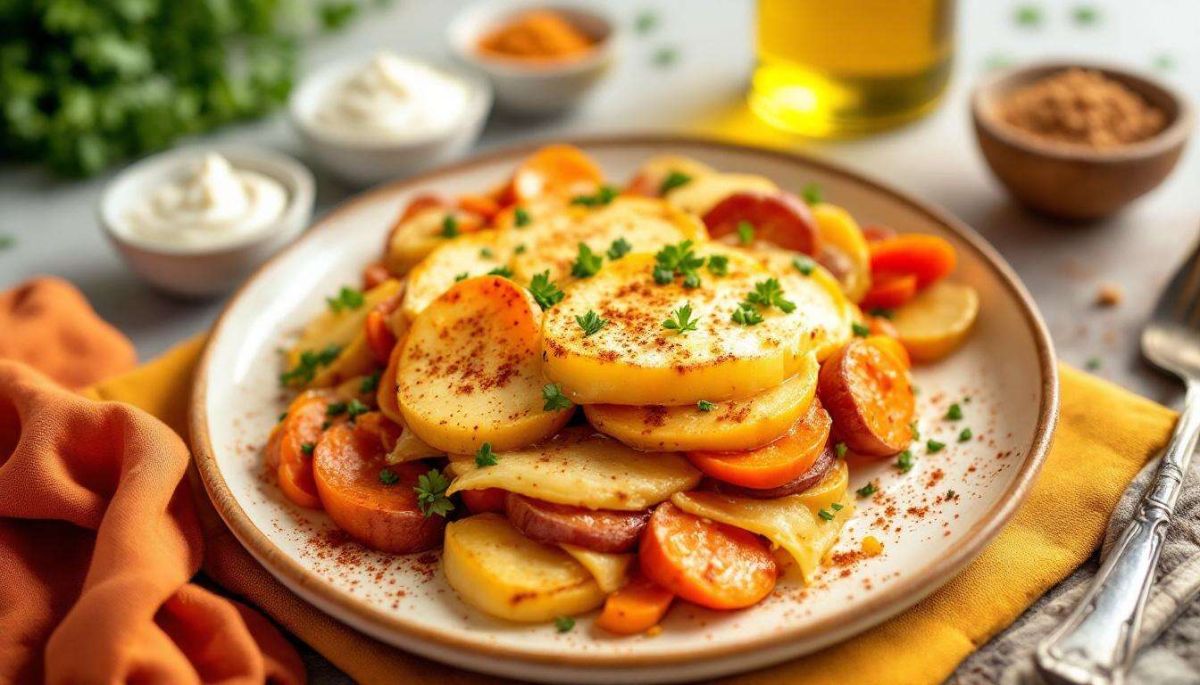 Redécouvrez le gratin dauphinois avec une touche légère et colorée