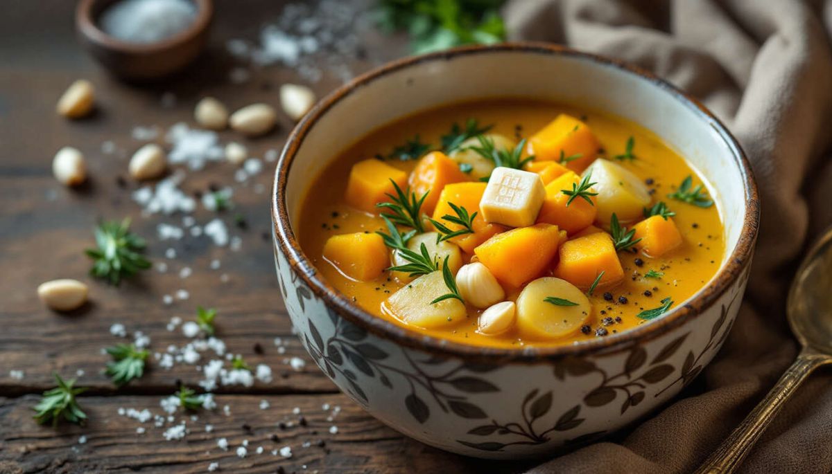Recette de soupe potiron et pomme de terre