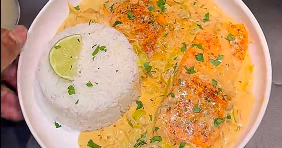Un dos de saumon à la crème aux poireaux pour réchauffer vos soirées d'hiver