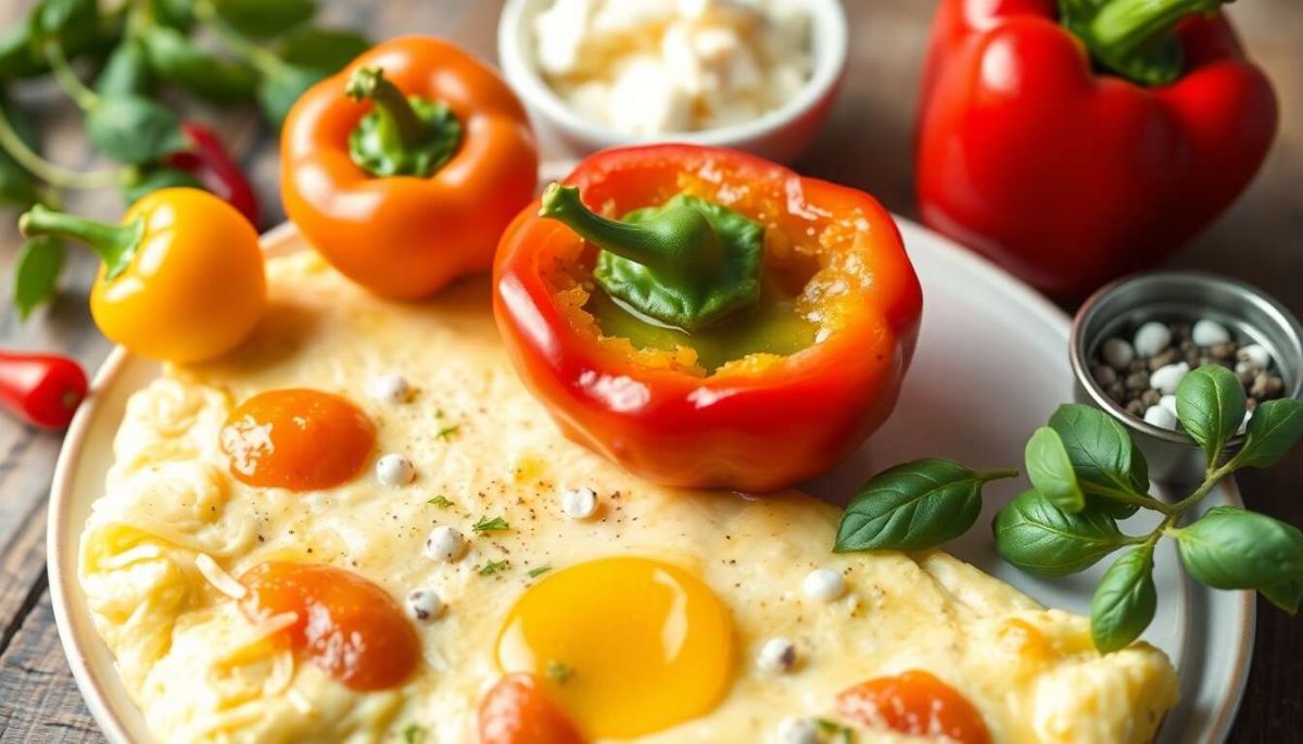 la recette gourmande de l'omelette aux poivrons qui réchauffe