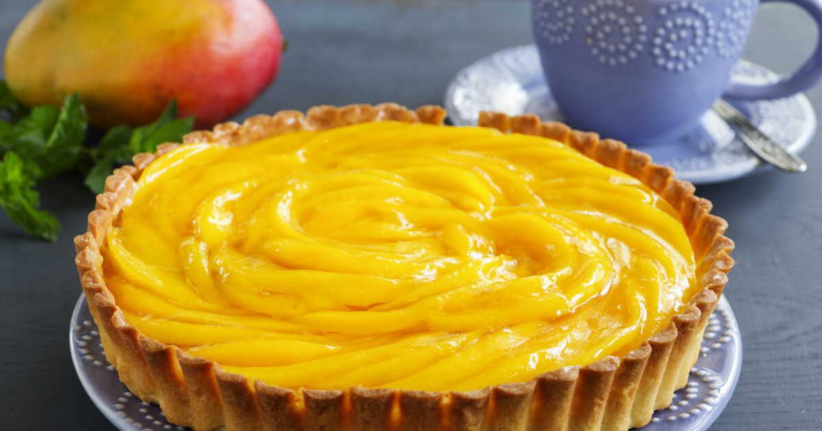 Une tarte à la mangue rôtie qui va faire fondre vos papilles