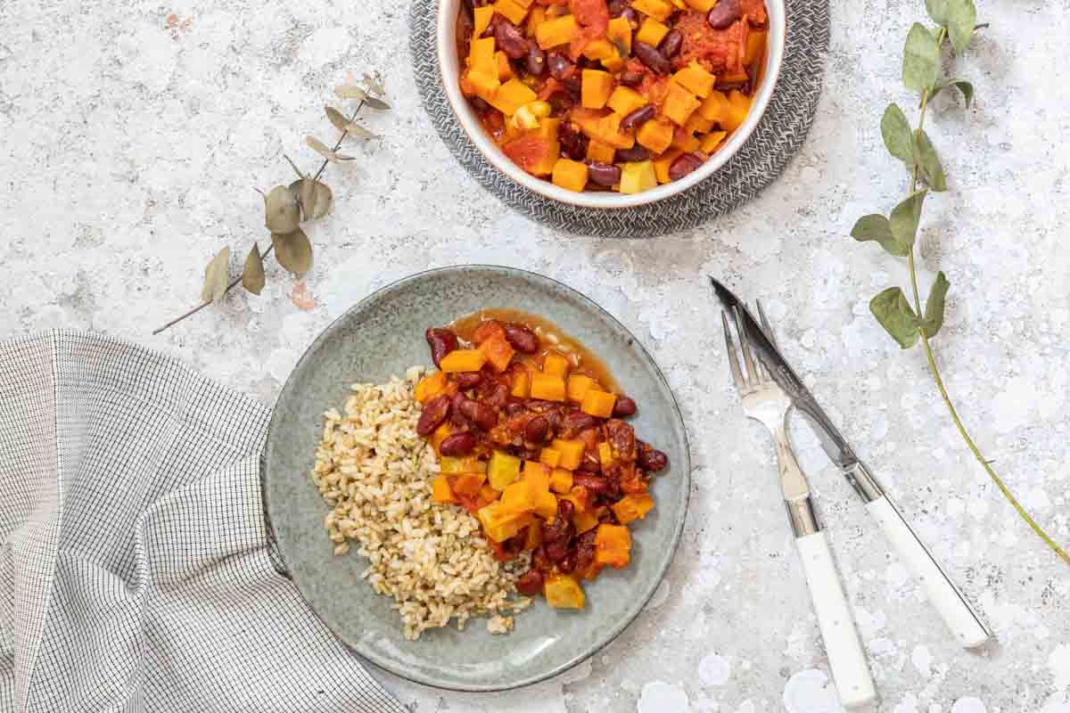Une potée réconfortante de haricots et patates douces au Cookeo