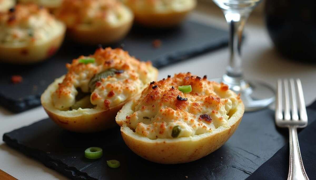 Des pommes de terre gratinées farcies pour un plat réconfortant