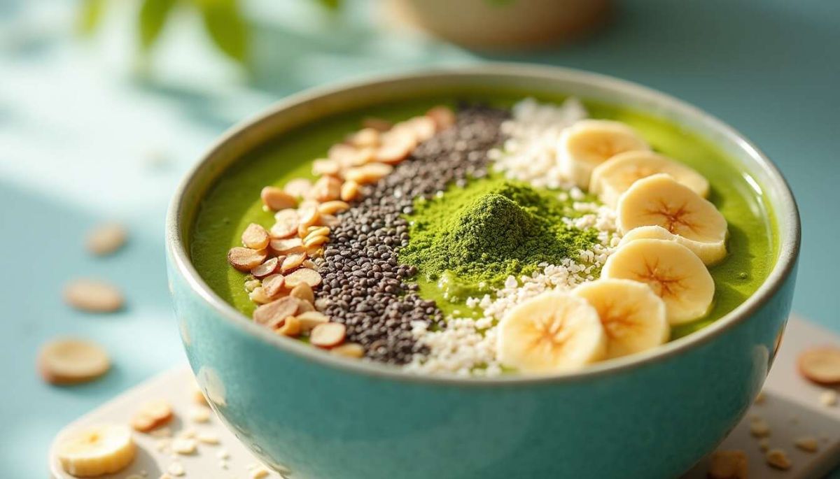 Redécouvrez le smoothie bowl banane-coco-spiruline pour un petit-déjeuner revitalisant
