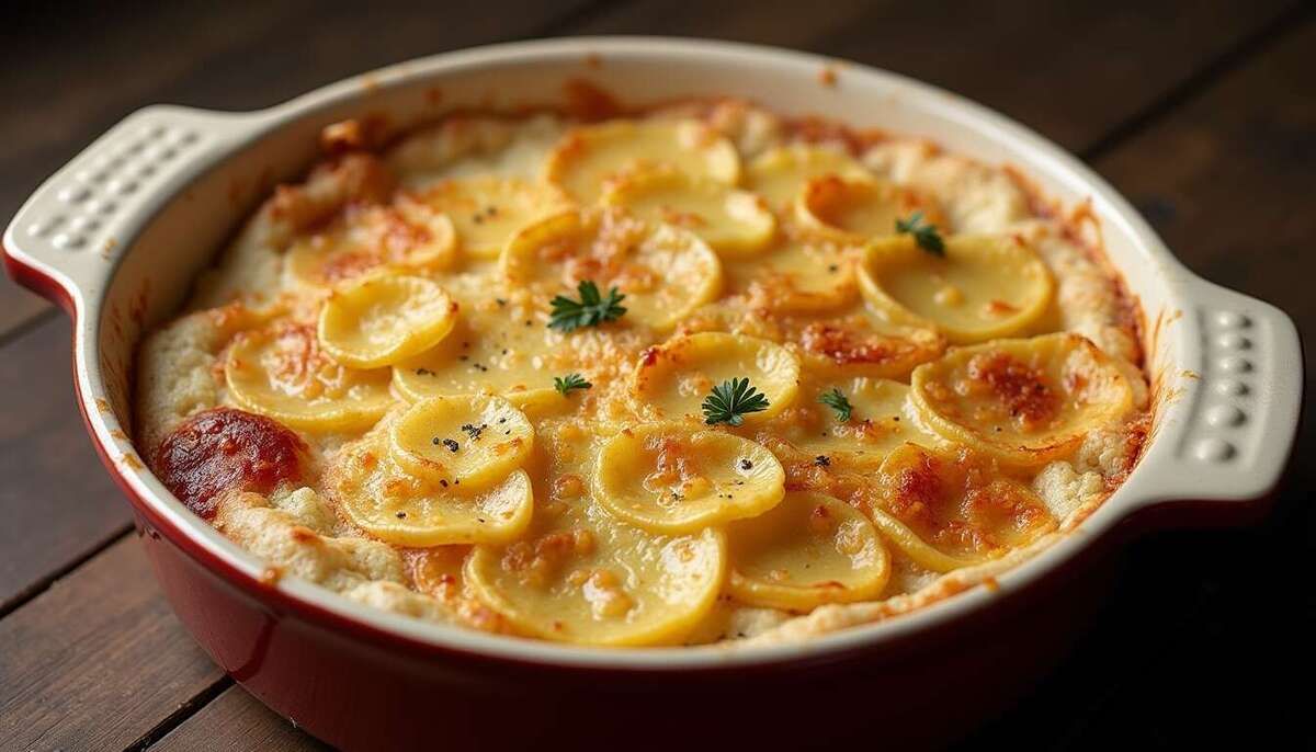 Un gratin de pommes de terre réinventé : simplicité et saveurs au rendez-vous