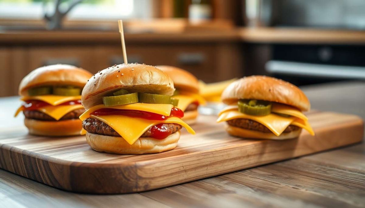 Savourez des mini-burgers au fromage faits maison