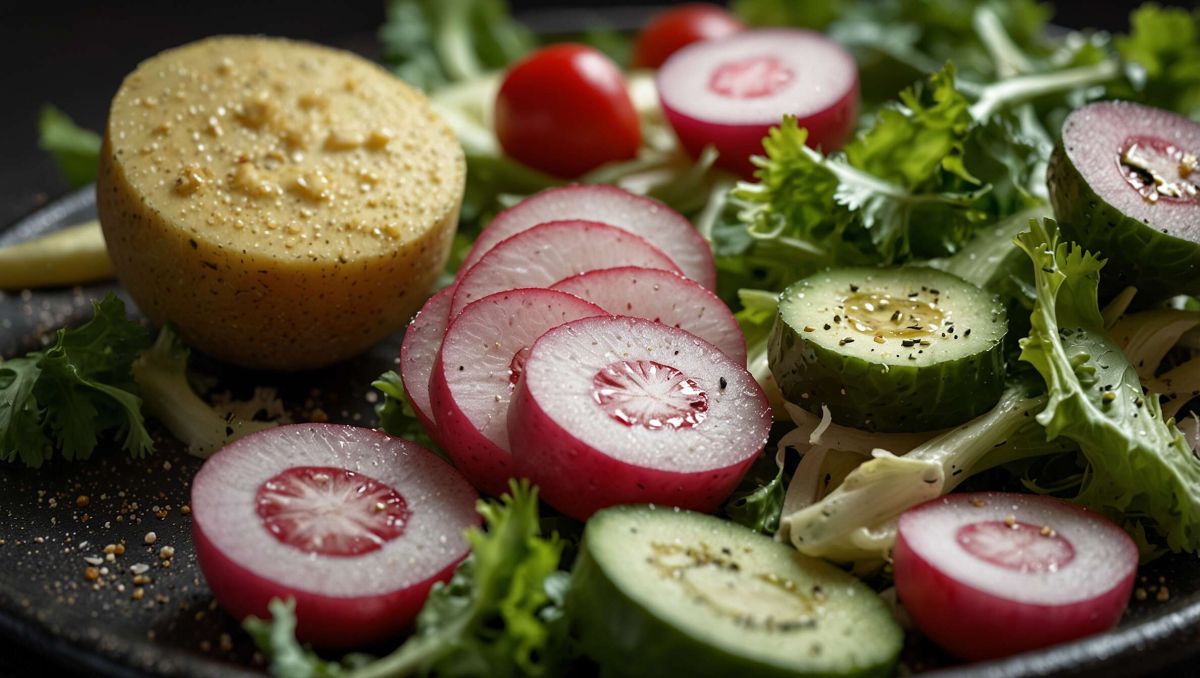 Recette de salade verte et radis à la ciboulette – Fraîcheur et saveurs garanties
