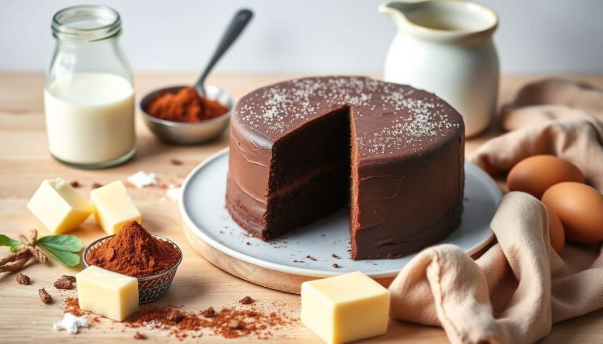 Un gâteau au chocolat moelleux pour les gourmands