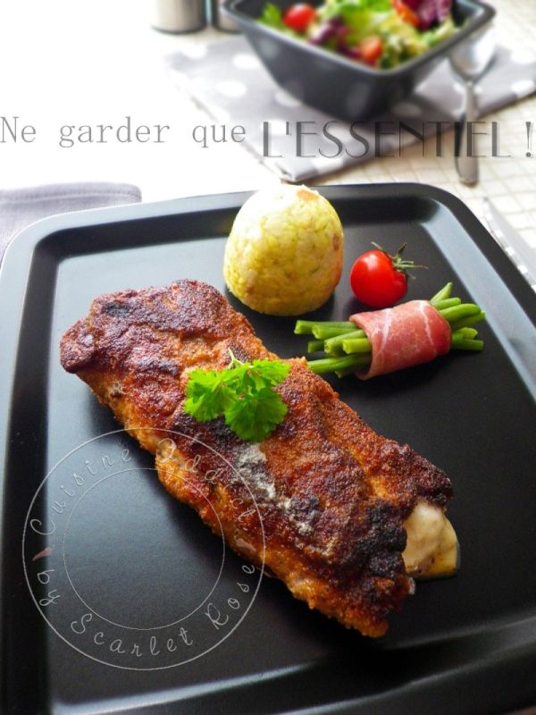Cordon bleu maison au jambon forêt-noire et fromage esrom