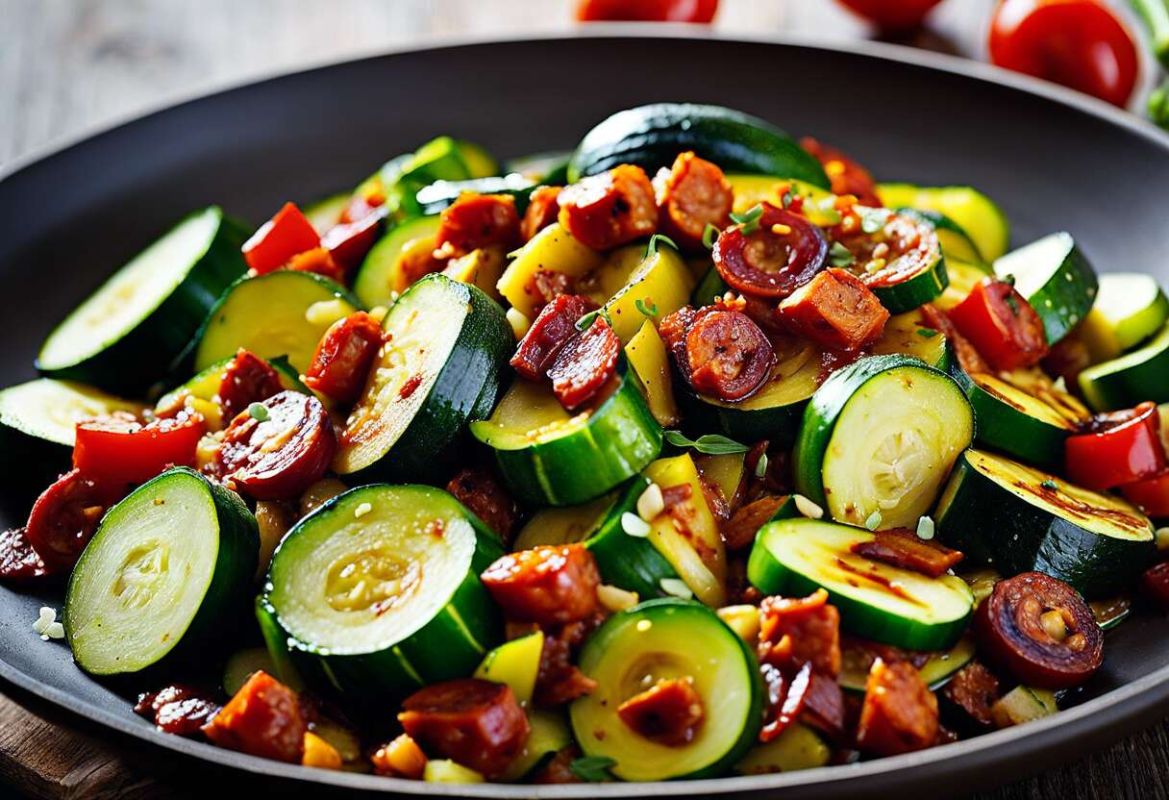 Poêlée de courgettes au chorizo : une invitation au voyage gustatif