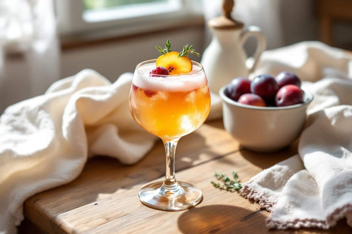 Le bellini prune-muscat : un cocktail audacieux pour l'apéritif