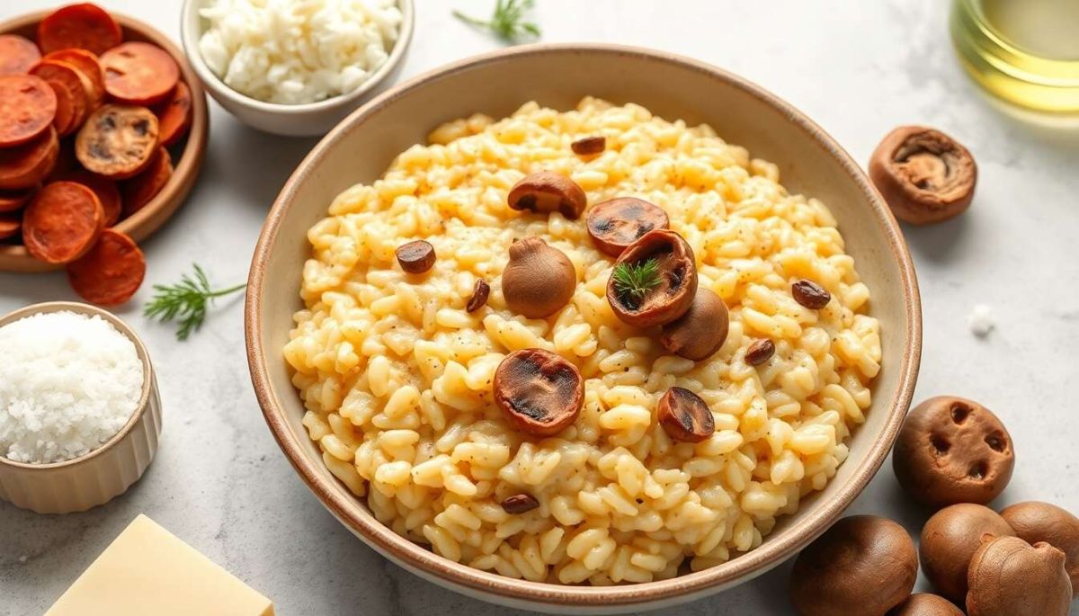 Risotto crémeux au chorizo et champignons : une évasion gourmande